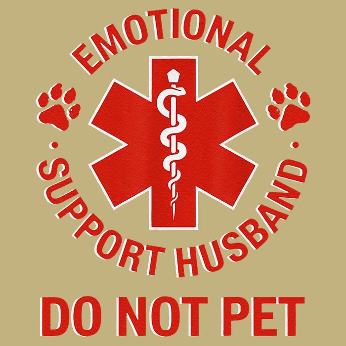 Emotional Support Husband Do Not Pet Cooling Performance Crew T-Shirt