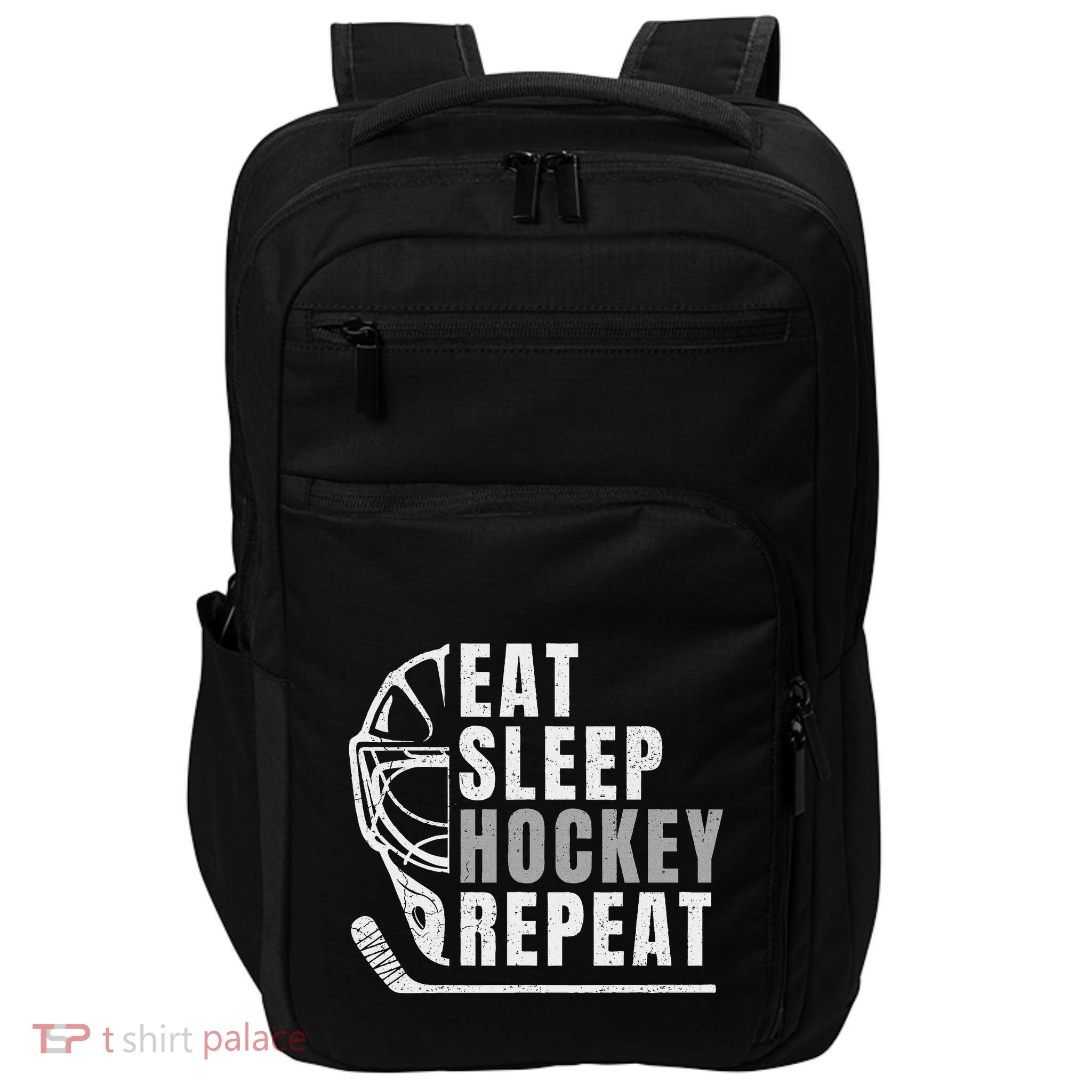 Eat Sleep Hockey Repeat Impact Tech Backpack