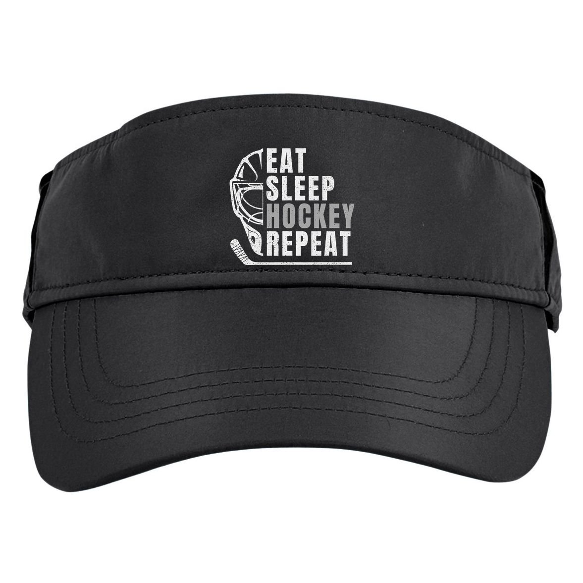 Eat Sleep Hockey Repeat Adult Drive Performance Visor