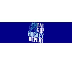 Eat Sleep Hockey Repeat Ice Hockey Player Gift Bumper Sticker