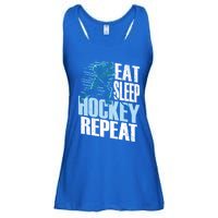 Eat Sleep Hockey Repeat Ice Hockey Player Gift Ladies Essential Flowy Tank