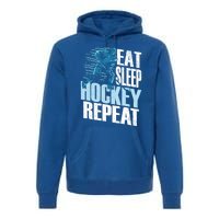 Eat Sleep Hockey Repeat Ice Hockey Player Gift Premium Hoodie