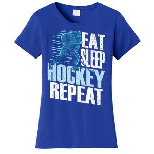 Eat Sleep Hockey Repeat Ice Hockey Player Gift Women's T-Shirt