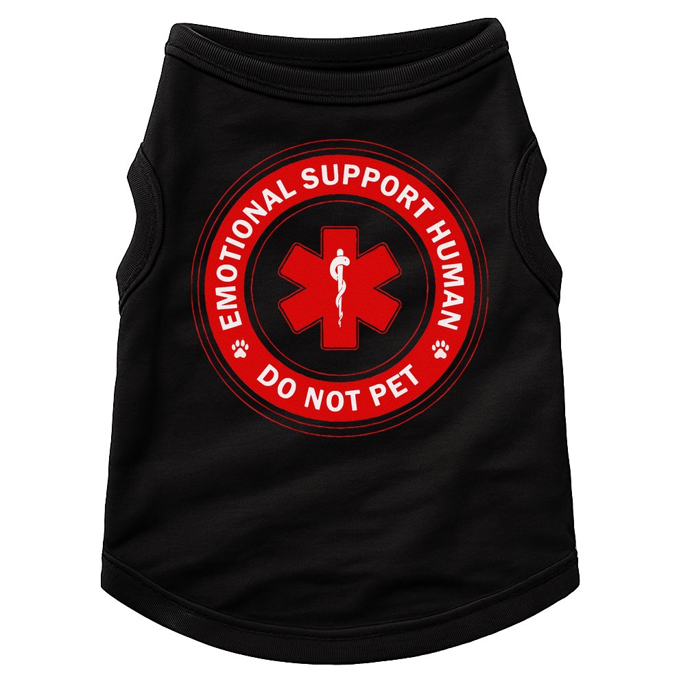 Emotional Support Husband Do Not Pet Doggie Tank
