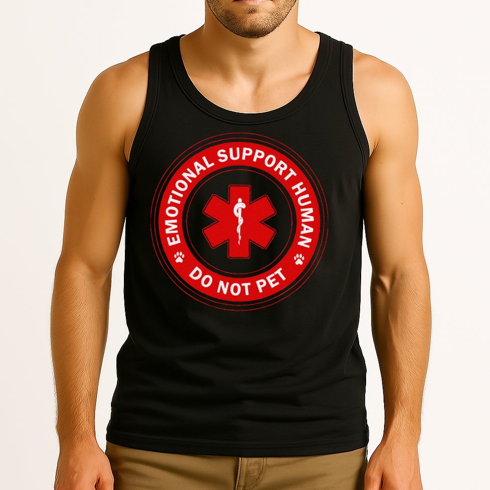 Emotional Support Husband Do Not Pet Tank Top
