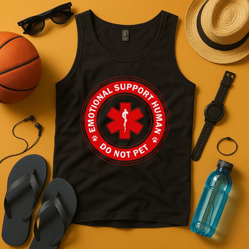 Emotional Support Husband Do Not Pet Tank Top