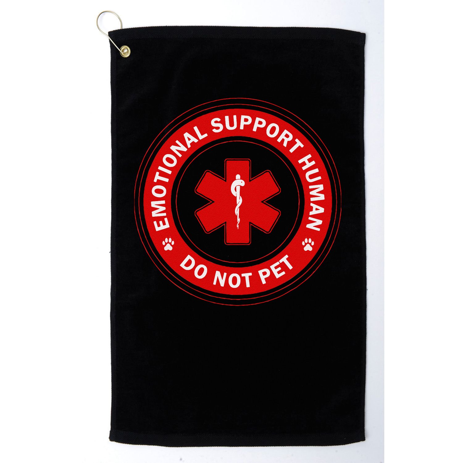 Emotional Support Husband Do Not Pet Golf Towel