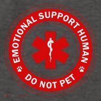Emotional Support Husband Do Not Pet Vector Backpack