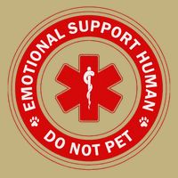 Emotional Support Husband Do Not Pet Cooling Performance Crew T-Shirt
