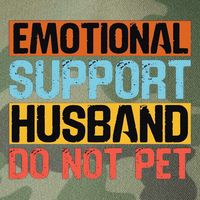 Emotional Support Husband Do Not Pet Legacy Tie Dye Trucker Hat