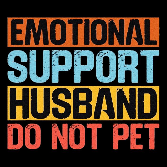 Emotional Support Husband Do Not Pet Sustainable Bucket Hat