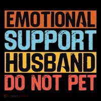 Emotional Support Husband Do Not Pet 16 in Basic Backpack
