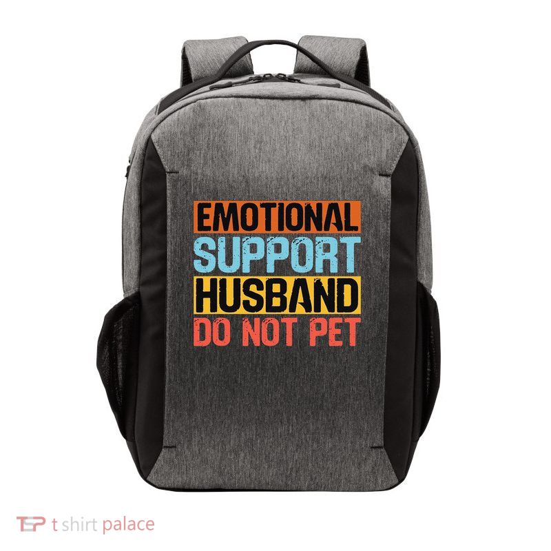 Emotional Support Husband Do Not Pet Vector Backpack