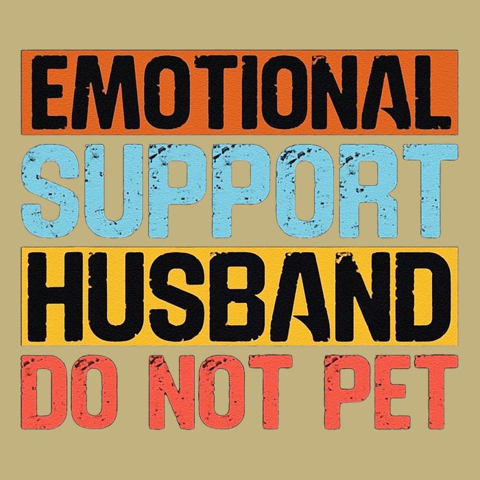Emotional Support Husband Do Not Pet Long Sleeve Shirt