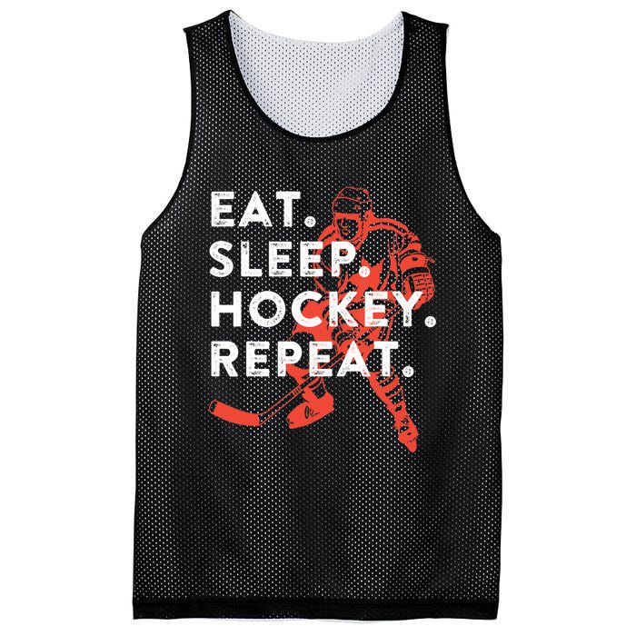 Eat Sleep Hockey Repeat Gift TShirt Mesh Reversible Basketball Jersey Tank