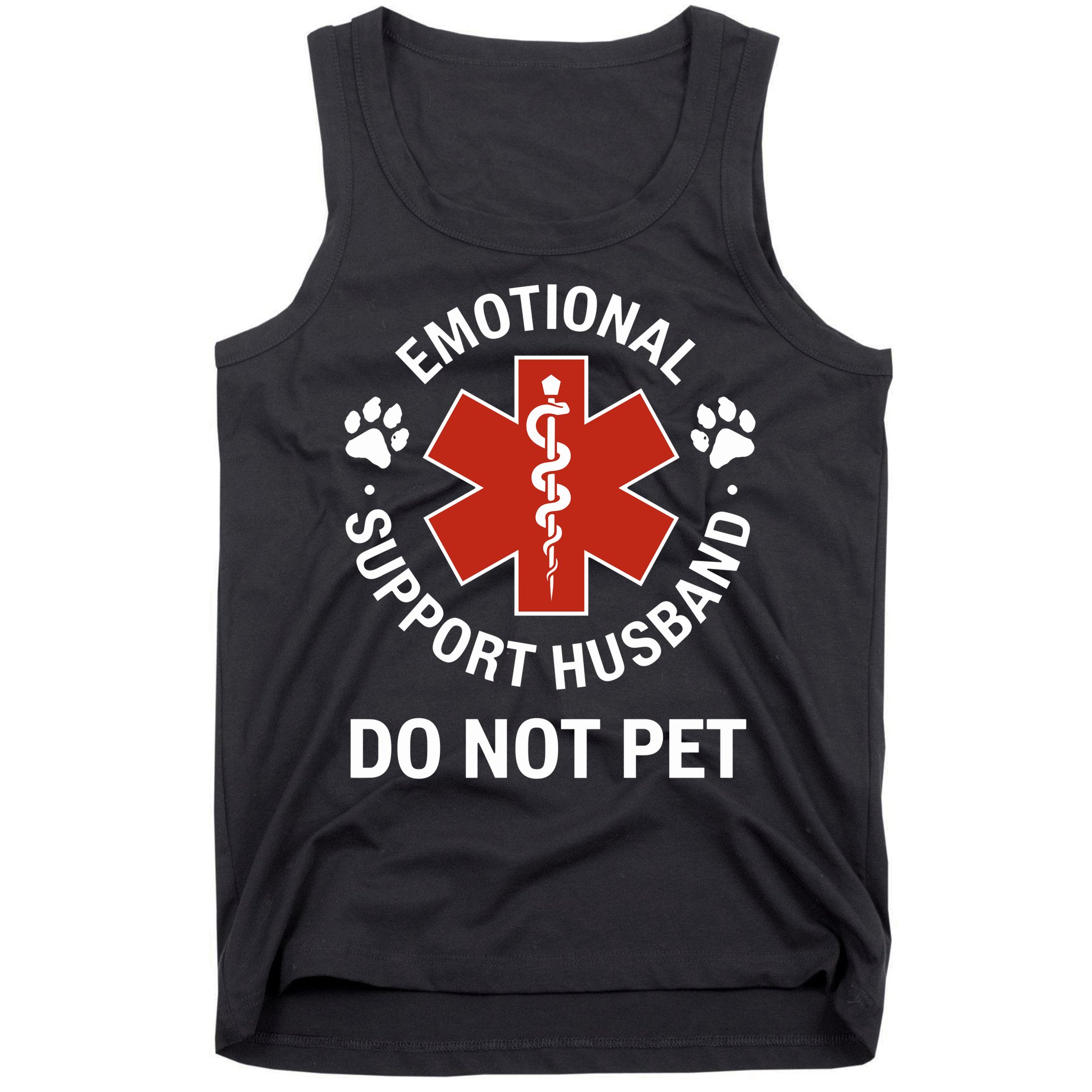 Emotional Support Husband Do Not Pet Tank Top