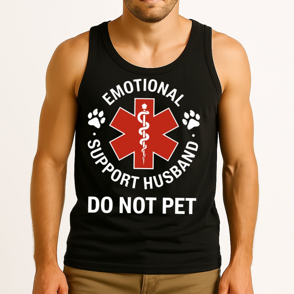 Emotional Support Husband Do Not Pet Tank Top