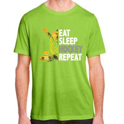 Eat Sleep Hockey Repeat Ice Hockey Player Gear Lover Cute Gift Adult ChromaSoft Performance T-Shirt