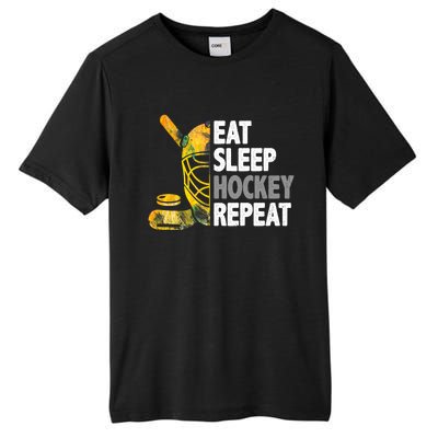 Eat Sleep Hockey Repeat Ice Hockey Player Gear Lover Cute Gift Tall Fusion ChromaSoft Performance T-Shirt