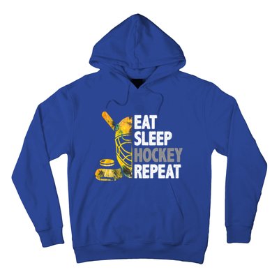 Eat Sleep Hockey Repeat Ice Hockey Player Gear Lover Cute Gift Hoodie