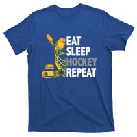 Eat Sleep Hockey Repeat Ice Hockey Player Gear Lover Cute Gift T-Shirt