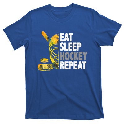 Eat Sleep Hockey Repeat Ice Hockey Player Gear Lover Cute Gift T-Shirt