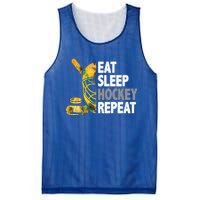 Eat Sleep Hockey Repeat Ice Hockey Player Gear Lover Cute Gift Mesh Reversible Basketball Jersey Tank