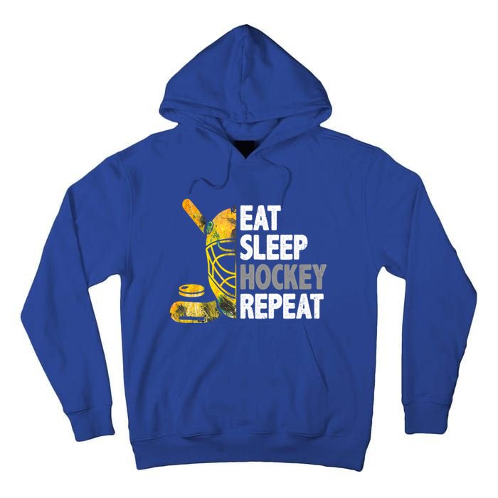 Eat Sleep Hockey Repeat Ice Hockey Player Gear Lover Cute Gift Tall Hoodie