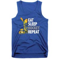 Eat Sleep Hockey Repeat Ice Hockey Player Gear Lover Cute Gift Tank Top