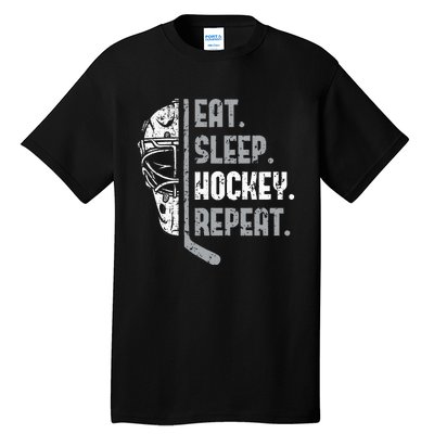 Eat Sleep Hockey Repeat Ice Hockey Tall T-Shirt