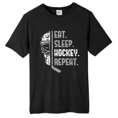 Eat Sleep Hockey Repeat Ice Hockey Tall Fusion ChromaSoft Performance T-Shirt