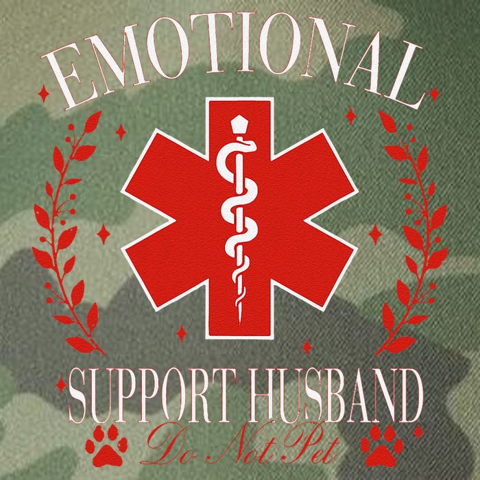 Emotional Support Husband Do Not Pet Legacy Tie Dye Trucker Hat
