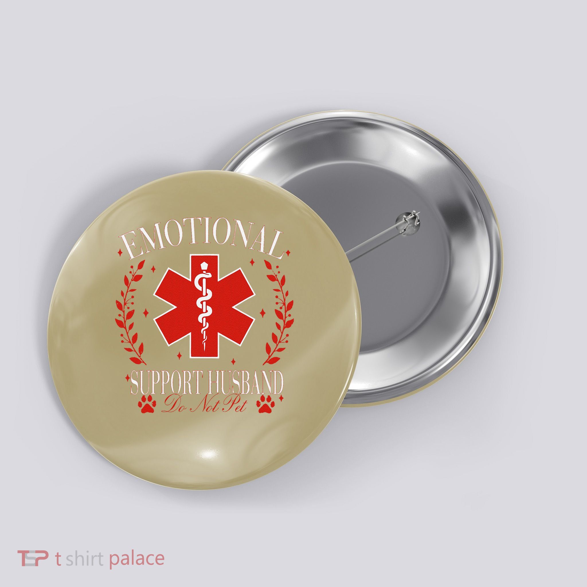 Emotional Support Husband Do Not Pet Button