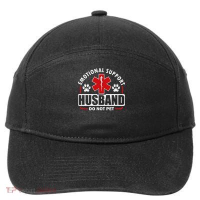 Emotional Support Husband Do Not Pet 7-Panel Snapback Hat