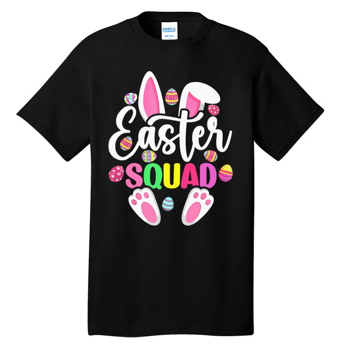 Easter Squad Happy Easter Cute Bunny Rabbit Crew Hunting Egg Tall T-Shirt