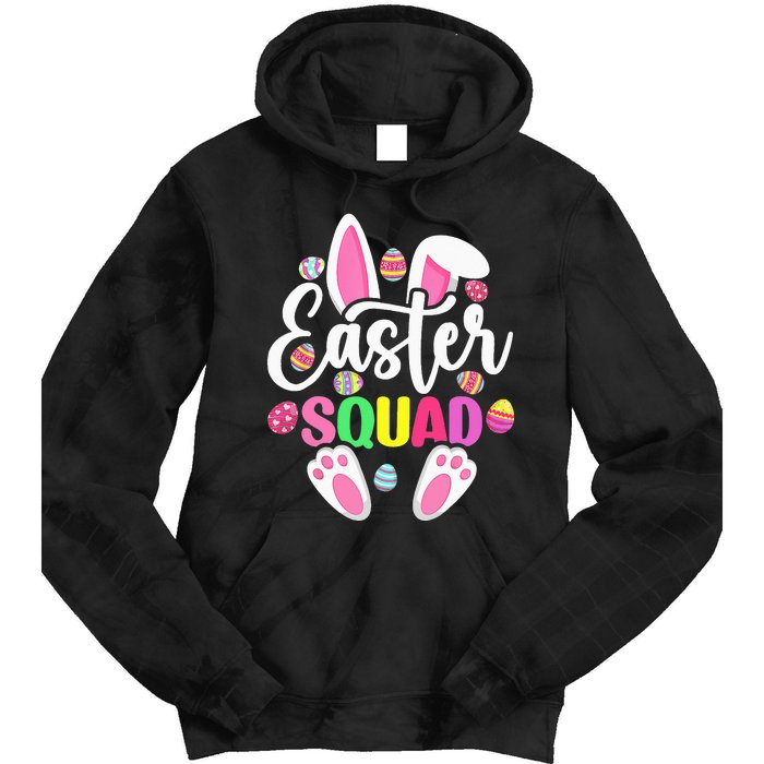 Easter Squad Happy Easter Cute Bunny Rabbit Crew Hunting Egg Tie Dye Hoodie