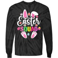 Easter Squad Happy Easter Cute Bunny Rabbit Crew Hunting Egg Tie-Dye Long Sleeve Shirt