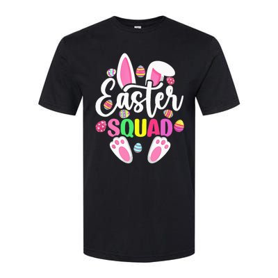 Easter Squad Happy Easter Cute Bunny Rabbit Crew Hunting Egg Softstyle CVC T-Shirt