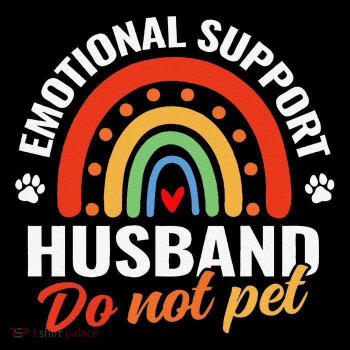 Emotional Support Husband Do Not Pet Flexfit Unipanel Trucker Cap