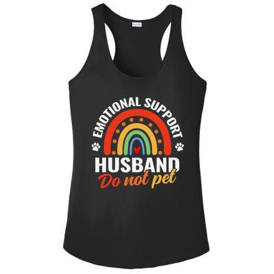 Emotional Support Husband Do Not Pet Ladies PosiCharge Competitor Racerback Tank