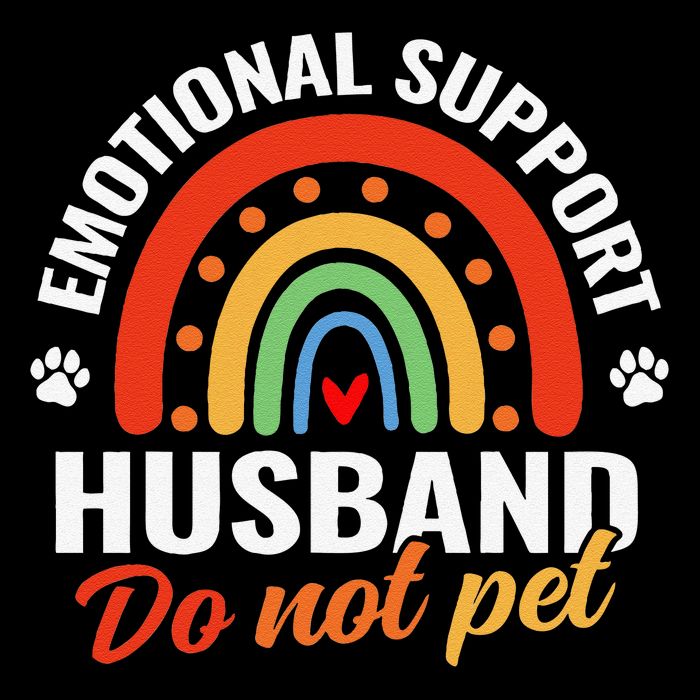 Emotional Support Husband Do Not Pet Wool Snapback Cap