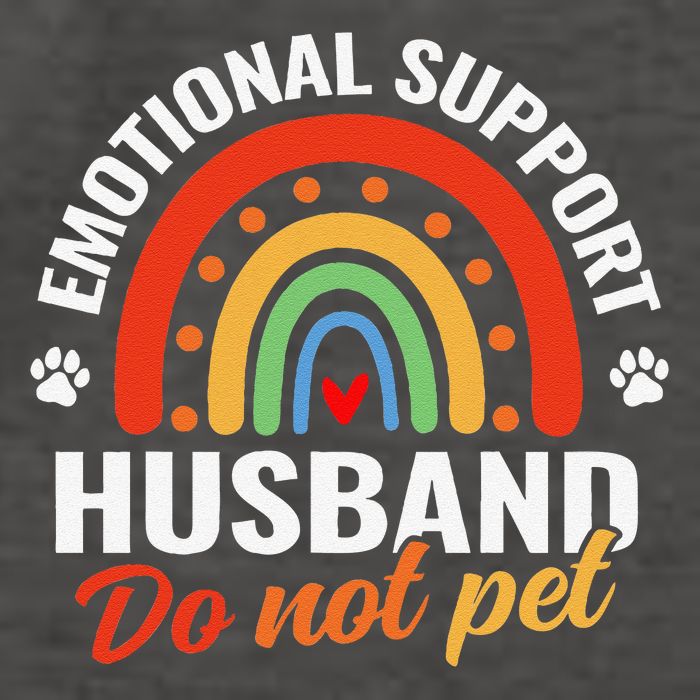 Emotional Support Husband Do Not Pet Vector Backpack
