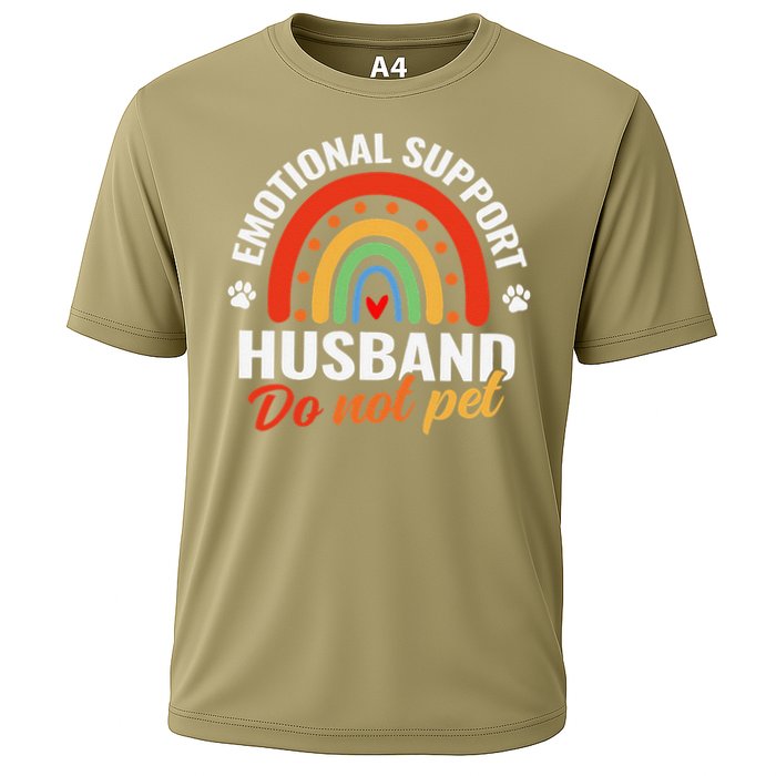 Emotional Support Husband Do Not Pet Cooling Performance Crew T-Shirt