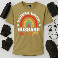 Emotional Support Husband Do Not Pet Cooling Performance Crew T-Shirt