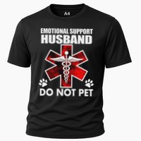 Emotional Support Husband Do Not Pet Cooling Performance Crew T-Shirt