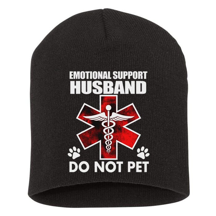 Emotional Support Husband Do Not Pet Short Acrylic Beanie