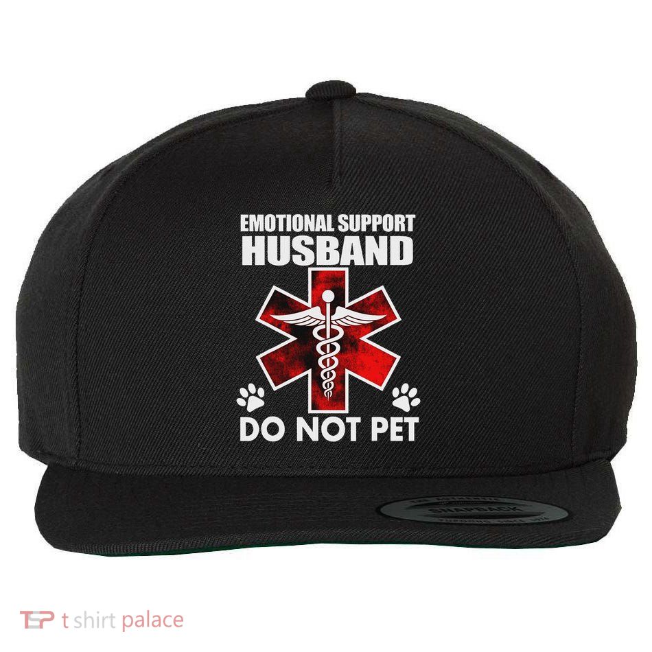 Emotional Support Husband Do Not Pet Wool Snapback Cap