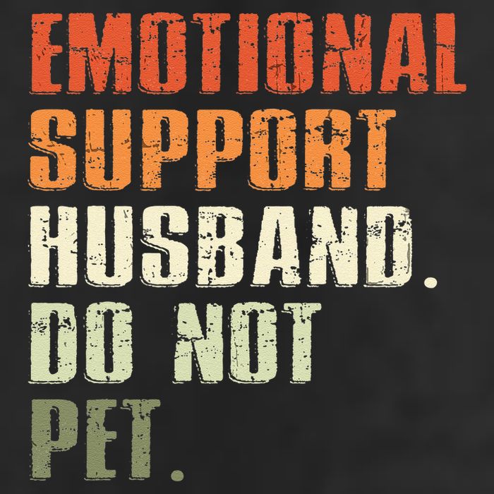 Emotional Support Husband Do Not Pet  Funny Retro Cool Comfort Performance Bucket Hat