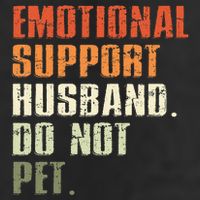 Emotional Support Husband Do Not Pet  Funny Retro Golf Towel