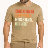 Emotional Support Husband Do Not Pet  Funny Retro Performance Shirt